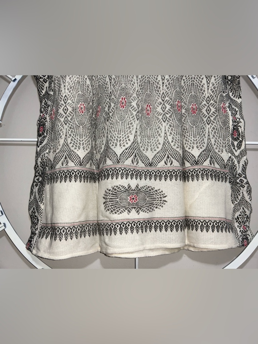 Free People New Romantics Byzantine Dreams Embroidered Boho Top w/ Gemstones - Picture 10 of 13